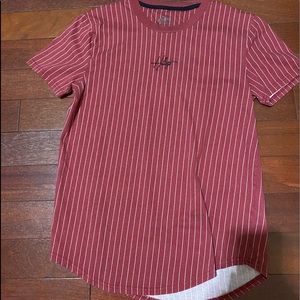 Red Hollister stripped shirt
